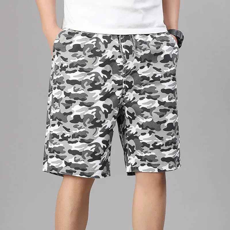 Pantalones Cortos Cargo para Hombre | Cintura Elástica  | Tallas Grandes | Ticotrendy