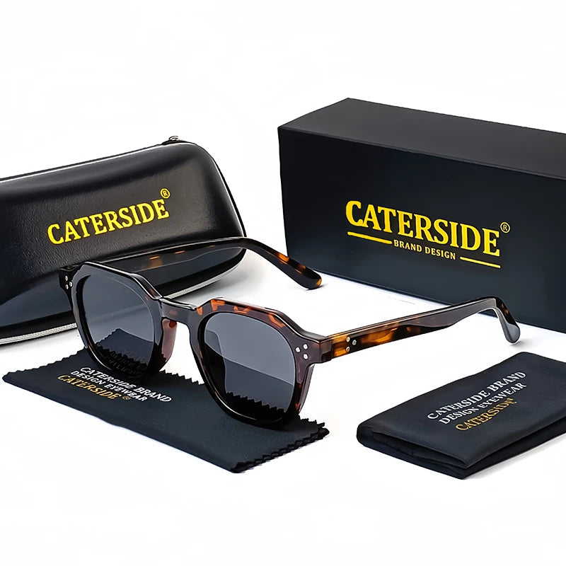 Gafas de Sol Polarizadas Caterside | Montura Cuadrada de Acetato | Nueva Actualización