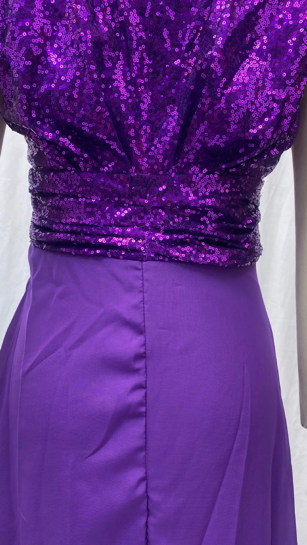 Vestido elegante de gasa con lentejuelas para mujer, cuello en V, dobladillo plisado, lentejuelas femeninas, vestido largo de cóctel para graduación, vestido de noche de boda