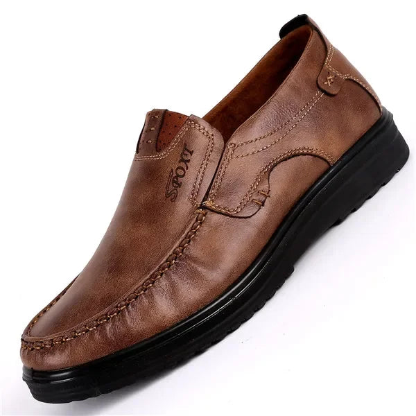 Mocasines Cuero Hombre ∣ Talla Grande ∣ Zapatos Planos Casuales