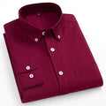 Camisa Oxford a Cuadros | Talla Grande y Pequeña | 100% Algodón | Manga Larga Hombre