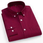 Camisa Oxford a Cuadros | Talla Grande y Pequeña | 100% Algodón | Manga Larga Hombre