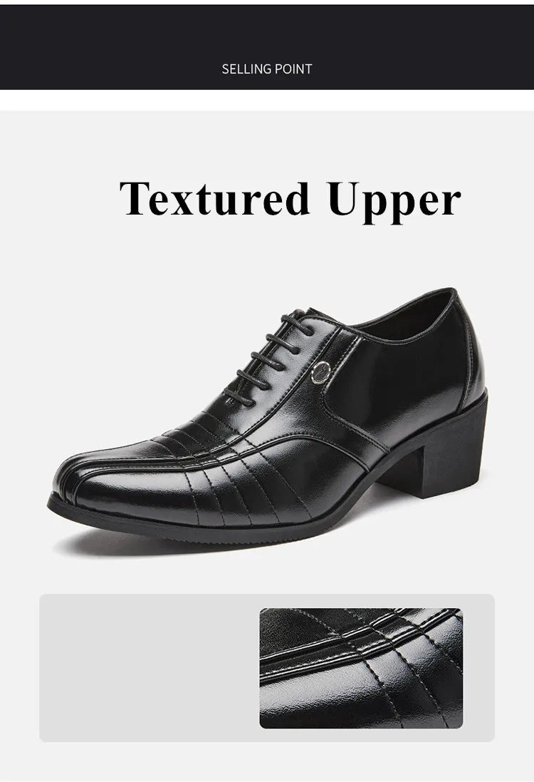 Zapatos Oxford Hombre Charol Elegantes Punta Puntiaguda Fiesta Boda | Alta Calidad