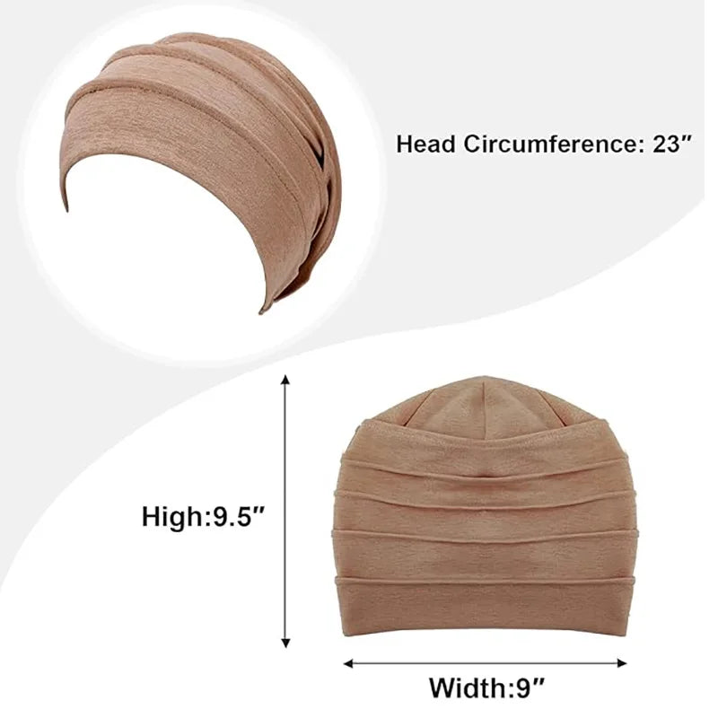 Gorro respirable para mujer, turbante Hijabs para mujer, gorro de tela elástica para la cabeza, gorro suave con volantes para quimio contra el cáncer, bufanda musulmana, venta al por mayor