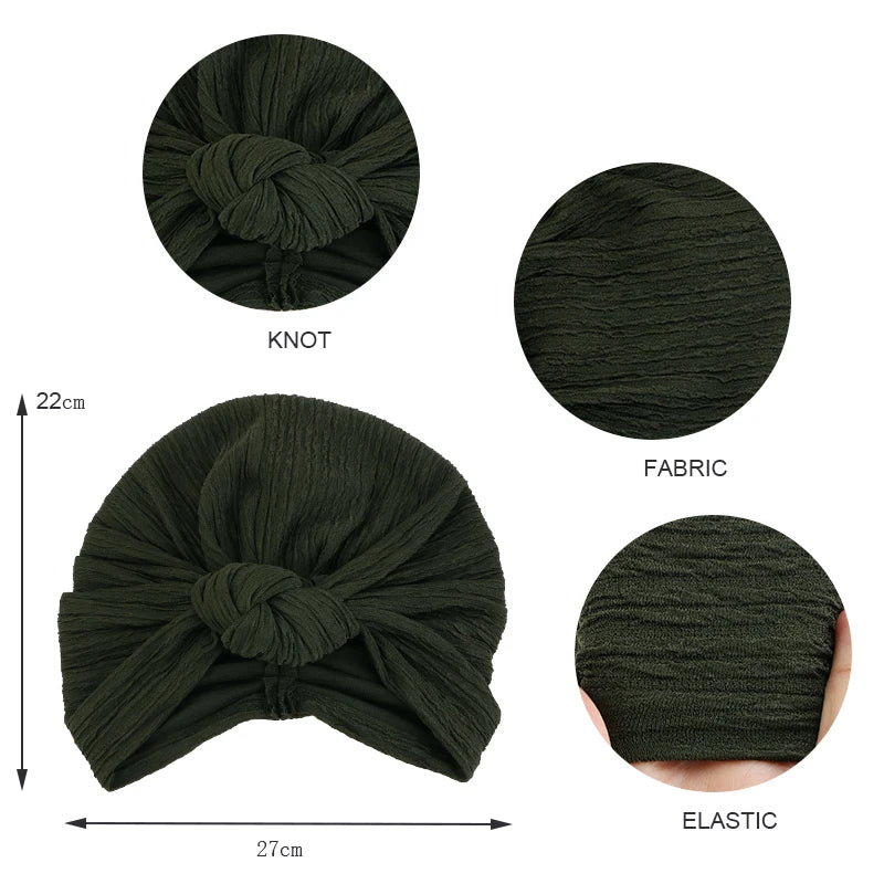 Turbante Elástico con Volantes | Diadema Trenzada Anudada | Accesorio Versátil