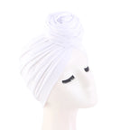Turbante de flores grandes para Mujer, gorro Hijab musulmán, Bandana para quimio, sombrero africano, tocado para fiesta de boda, Turbante