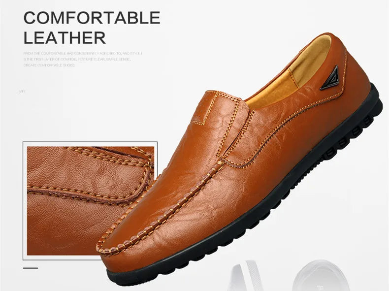 Zapatos Piel Genuina Hombre ∣ Transpirables Conducción ∣ Talla 37-46