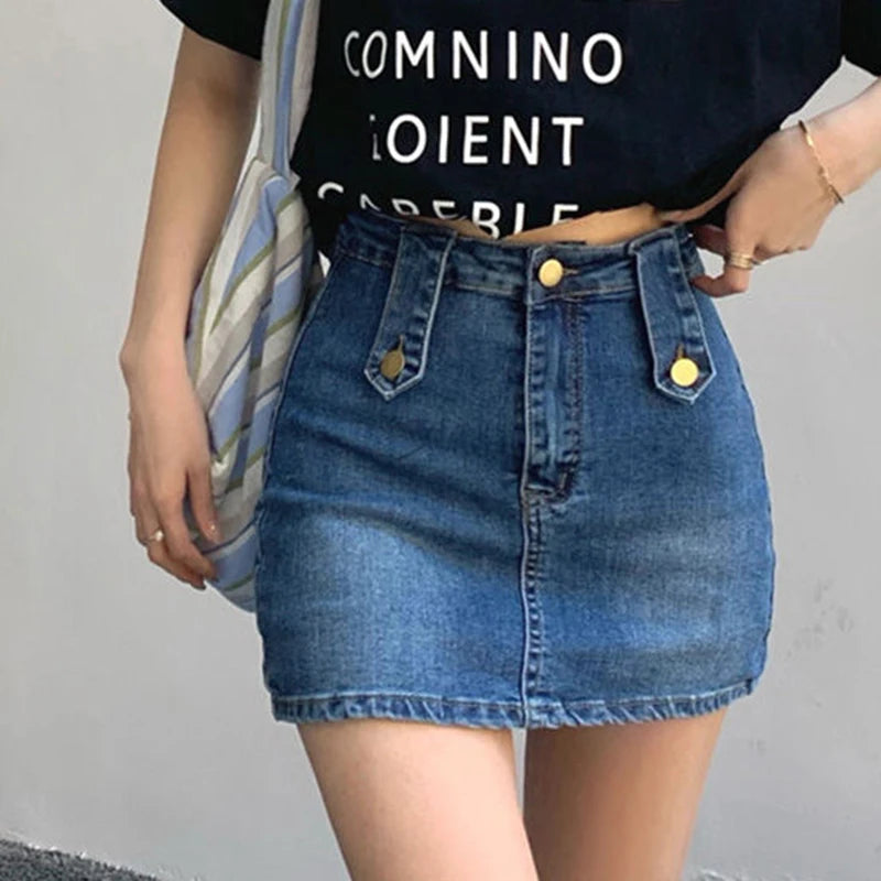 Falda Vaquera Corta | Bolsillos y Cintura Alta | Estilo Casual Costa Rica