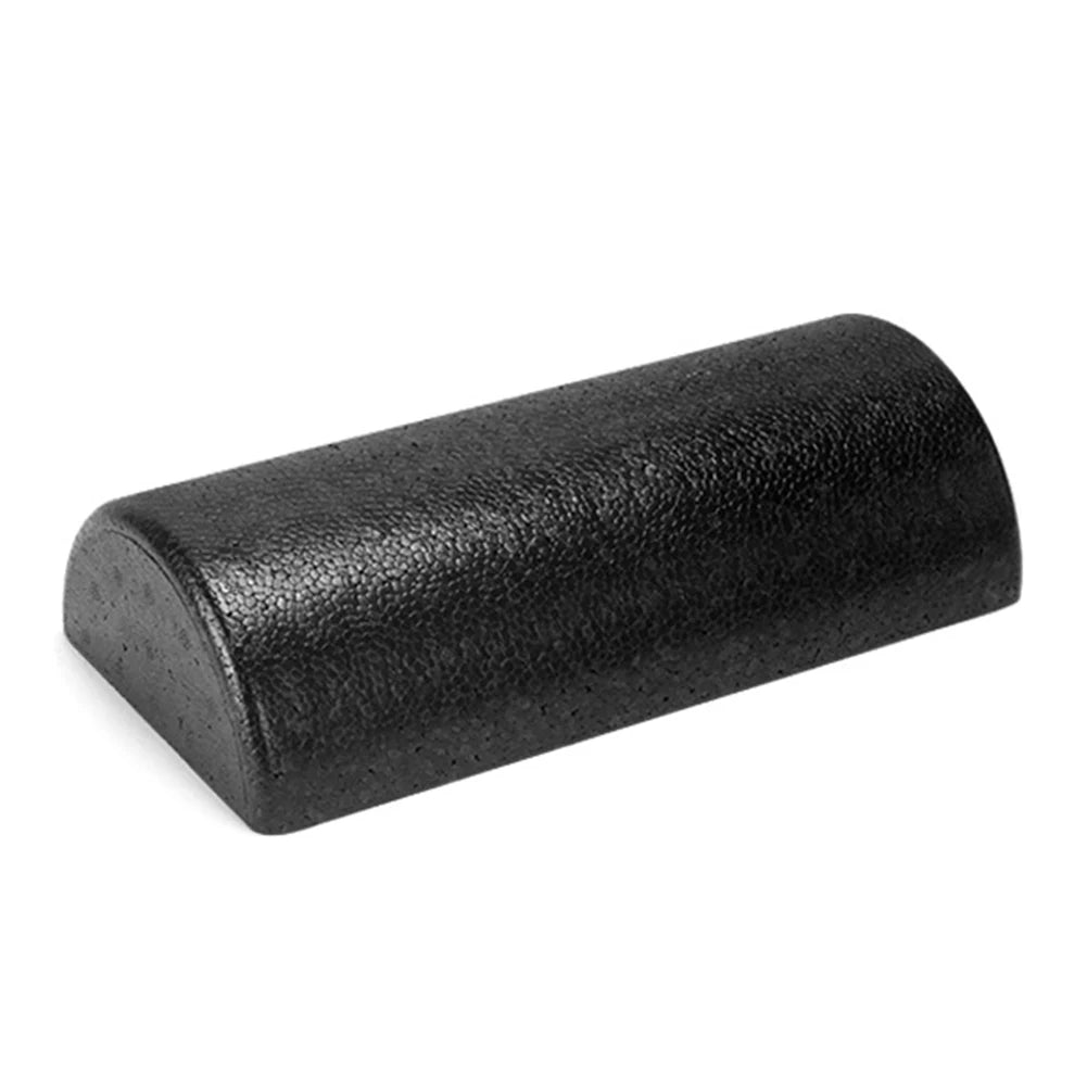 Rodillo de masaje semicircular para Yoga, rodillo de espuma semicircular de alta densidad, camilla trasera de 30cm, multifunción para gimnasio en casa