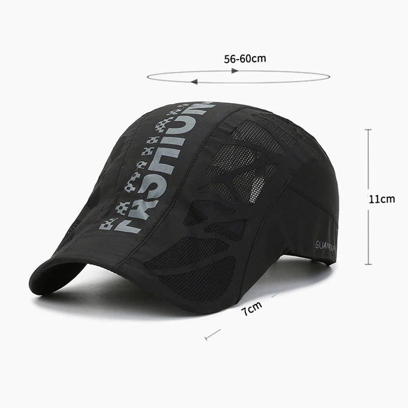 Gorra de Béisbol Transpirable con Visera para Deportes y Viajes