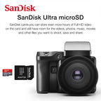 Tarjeta Micro SD Sandisk Ultra | Clase 10 A1 V10 | Almacenamiento 4K | Ticotrendy