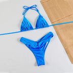Bikini Dividido con Cuerda de Corbata - Estilo de Tres Puntos