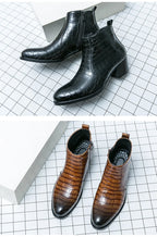 Zapatos Formales Hombre Ticotrendy Piel Dividida Boda Cómodos Con Cremallera | Punta Puntiaguda