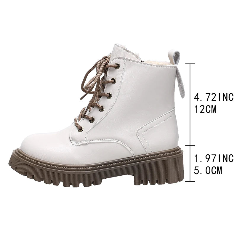 Botines de Plataforma | Suela Gruesa | Motociclista | Mujer