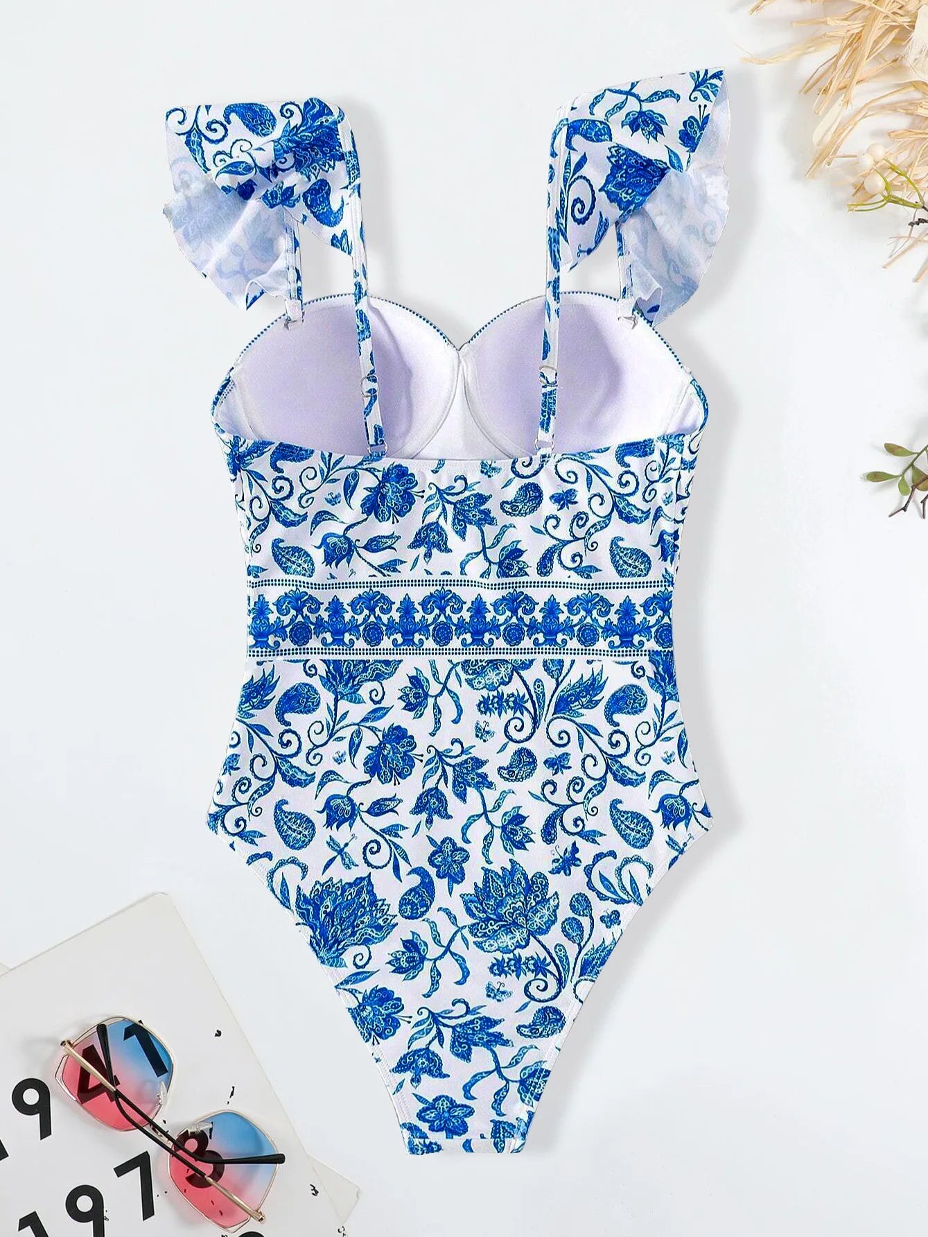 Traje de Baño de Una Pieza Sexy | Estampado Retro | Estilo Tico