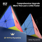 QiYi M Pro pirámide insignia/Pioneer UV 3x3 pirámide magnética Cubo mágico educación de velocidad profesional juguetes para niños Cubo mágico