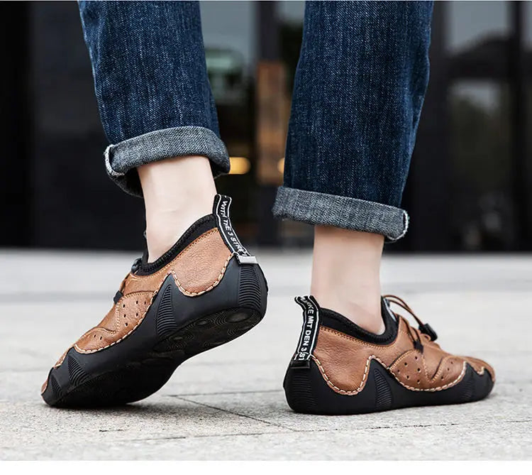 Mocasines Lujo Hombre ∣ Cuero Hechos a Mano ∣ Zapatillas Casual 2023