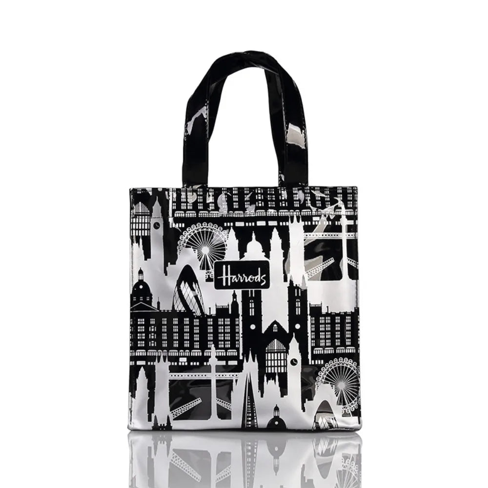 Monederos de compras de PVC a la moda, bolso de compras reutilizable de gran capacidad para mujer, bolso de playa ecológico impermeable