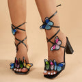 Sandalias Gladiador | Plataforma y Tacón Grueso | Mujer