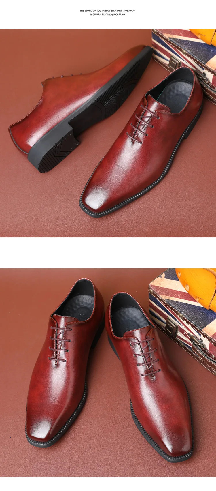 Zapatos Formales para Hombre 2026 | Primavera Otoño con Cordones | Zapatos de Boda y Negocios | Tico Trendy