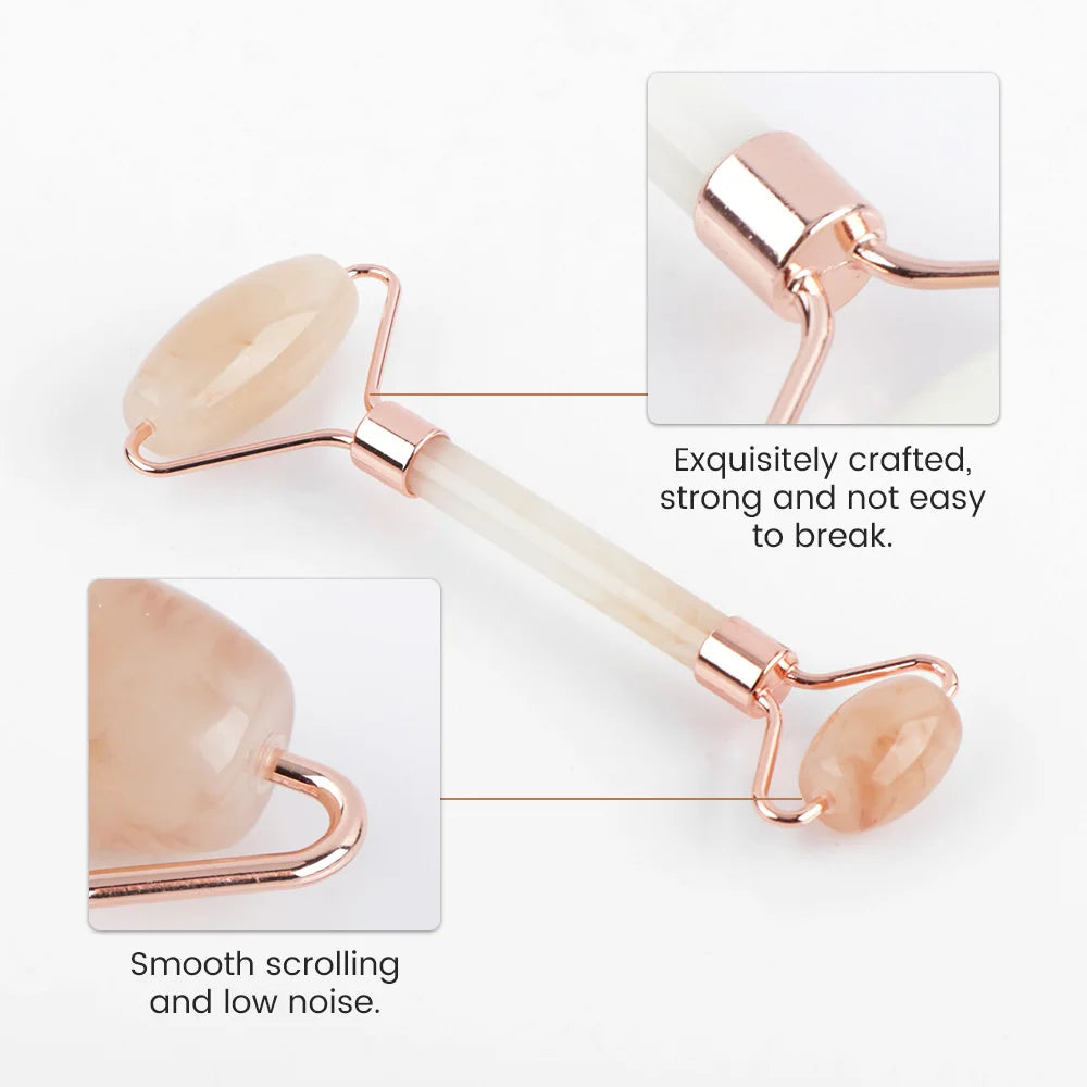 Rodillo y Gua Sha de Resina Natural para Masaje Facial y Corporal
