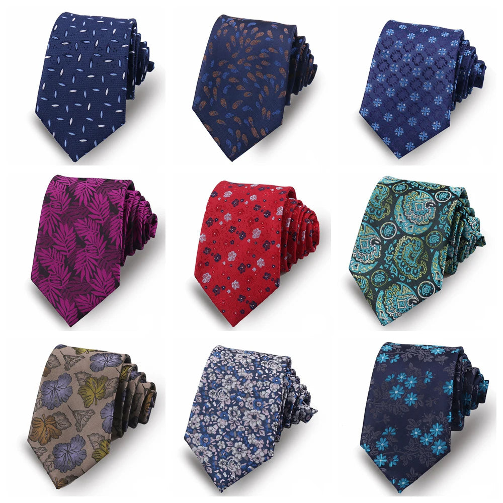 Corbata Jacquard Poliéster De Lujo Para Hombres Estilo Tico