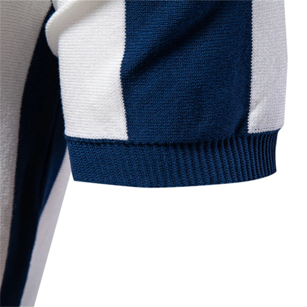 Polo Panel Contraste Rayas Hombre | Transpirable Ajuste Cómodo | Tallas S-XXL | Tico Trendy