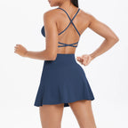 Conjunto Deportivo Yoga 2 Piezas | Ticotrendy Sujetador Shorts Mujer Estilo Fitness
