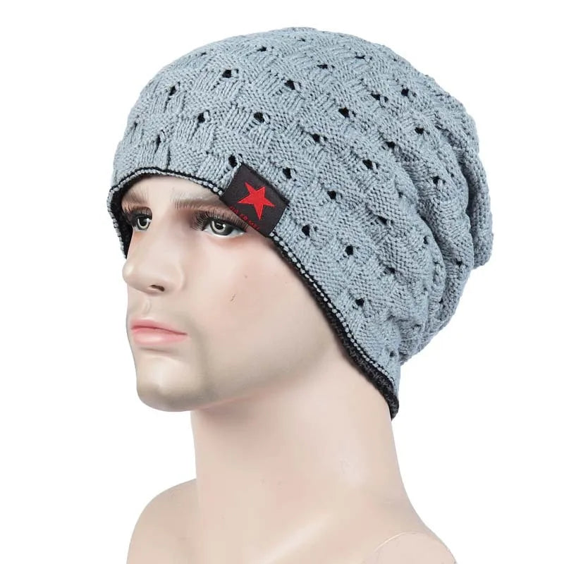 Gorro Punto Acrílico Rayas Cálido Térmico | Invierno Montar Casual Unisex