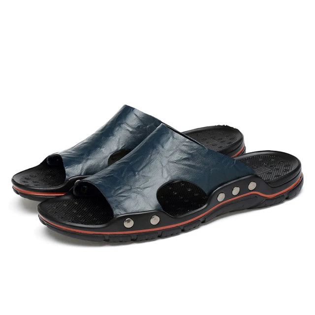 Zapatillas Para Hombre | Estilo Urbano | Verano | Material De Cuero Genuino | Ticotrendy