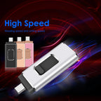 MicroDrive | Unidad Flash USB 4 en 1 | Alta Velocidad | Tipo C y Micro USB | 64GB