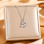 Sanrio lindo ángulo de Hello Kitty con collares con colgante de estrella de circón para mujeres niñas Color oro plata joyería de cadena de acero inoxidable