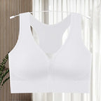 Top Deportivo Cremallera Frontal | Cuello V | Acolchado Sin Costuras | Ticotrendy