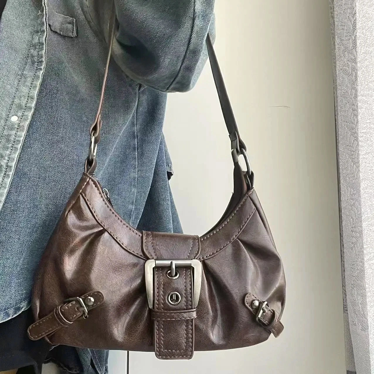 Bolso de Hombro Y2K Estilo Maillard para Mujer