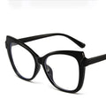 Montura Gafas Ojo Gato Lujo Personalidad | Protección Luz Azul Óptica Titanio Plástico