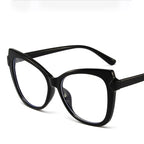 Montura Gafas Ojo Gato Lujo Personalidad | Protección Luz Azul Óptica Titanio Plástico