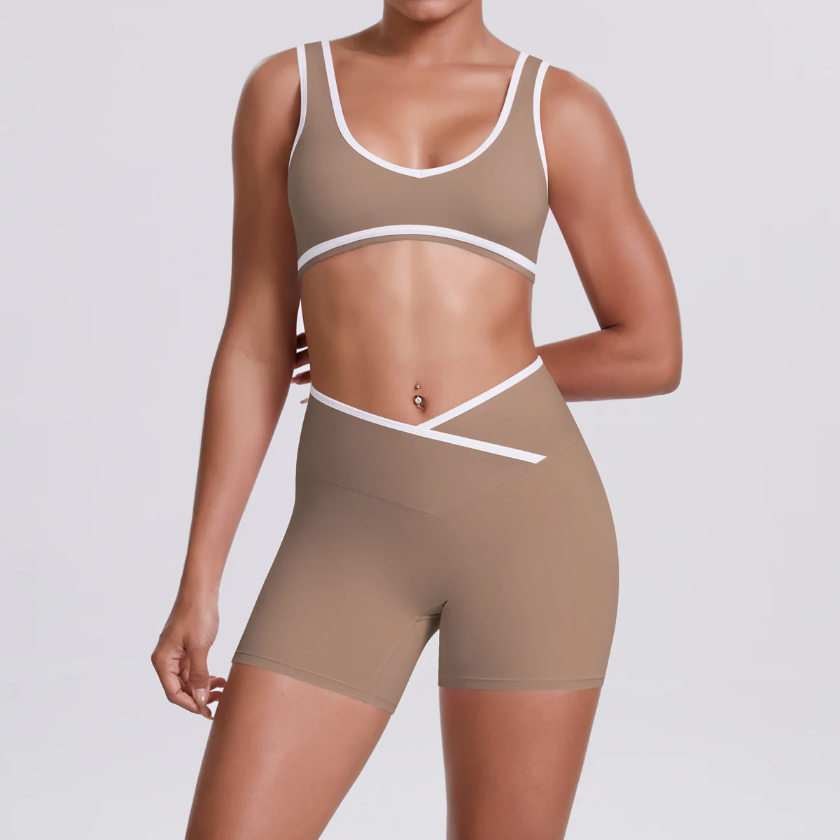 Conjunto Deportivo Mujer 2 Piezas | Yoga Gimnasio | Secado Rápido Ajuste Delgado