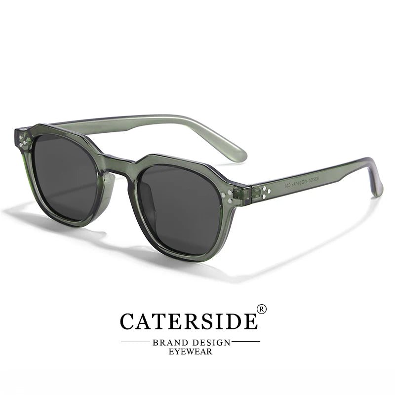 Gafas de Sol Polarizadas CATERSIDE | Montura Poligonal TR90 Ultraligera | UV400