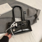 Bolso Hombro Diseño Hebilla Cinturón Lujo | Moda Versátil Tendencia Costa Rica