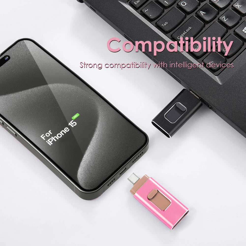 MicroDrive | Unidad Flash USB 4 en 1 | Alta Velocidad | Tipo C y Micro USB | 64GB