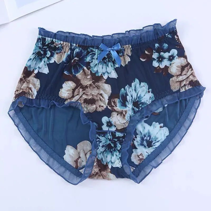 Bragas con Volantes y Lazo Floral | Talla Grande