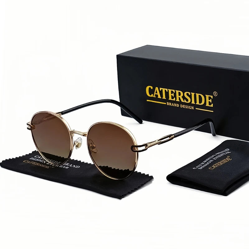 Gafas de Sol Polarizadas Caterside | Montura Metal Ovalada | Unisex