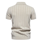 Polo Punto Acanalado Texturizado Hombre | Transpirable Fresco | Tallas S-XXL | Tico Trendy