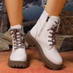Botines de Plataforma con Cordones | Estilo Urbano Tico | Mujer