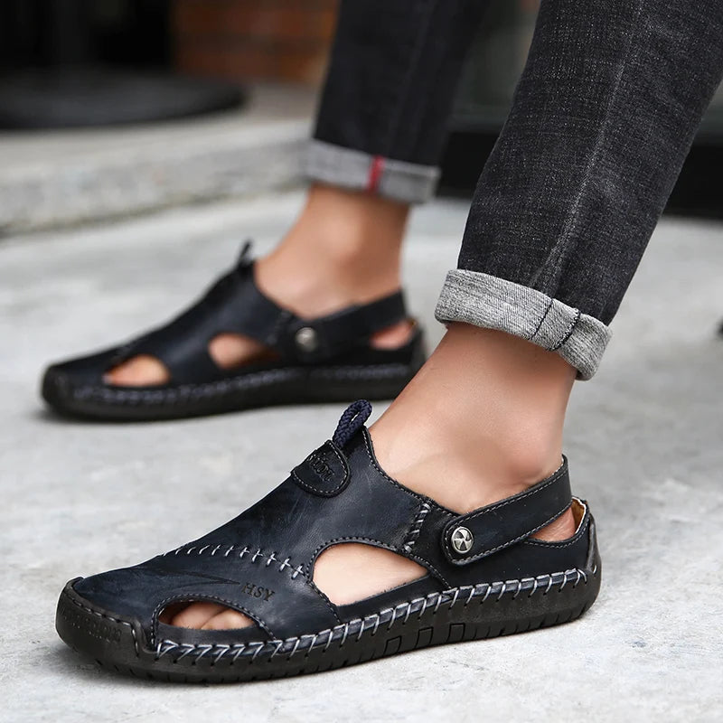 Sandalias Romanas Hombre Ticotrendy Cuero Artificial Transpirables Playa Aire Libre | Clásicos