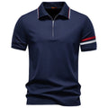 Polo Media Cremallera Ligero Hombre | Color Sólido Transpirable | Tallas S-XXL | Tico Trendy
