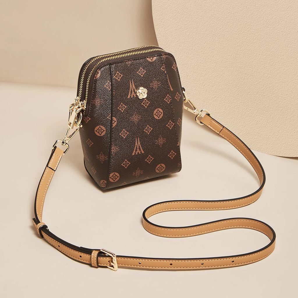 LAORENTOU, Mini bolso para teléfono móvil a la moda para mujer, bolso de hombro femenino con monograma 2025, bolso cruzado, bolso pequeño de viaje para niña