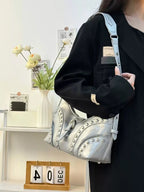 Bolso Gótico Punk Mujer Remaches PU Moda Y2K
