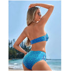 Bikini Sin Tirantes de Leopardo - Traje de Baño Sexy para Verano Tico