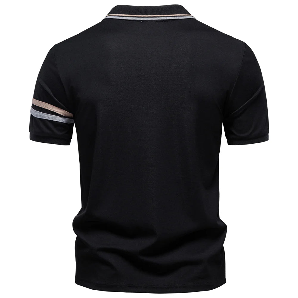Polo Media Cremallera Ligero Hombre | Color Sólido Transpirable | Tallas S-XXL | Tico Trendy